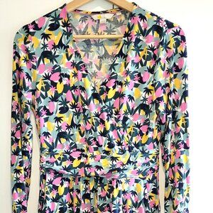Boden Layla V Neck Jersey Wrap Dress Size 6